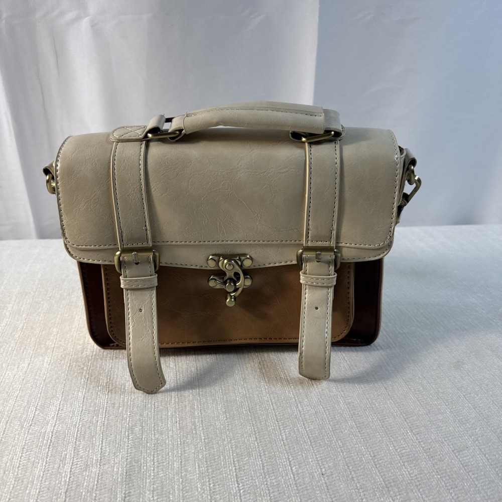 Ecosusi Women's Vintage Two Toned Crossbody Bag